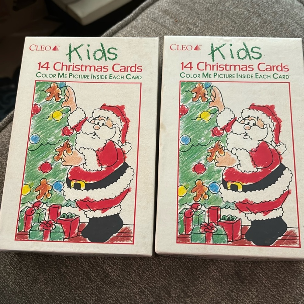 Cleo Christmas Kids Cards 1970s Classroom Project Home School Party Activity